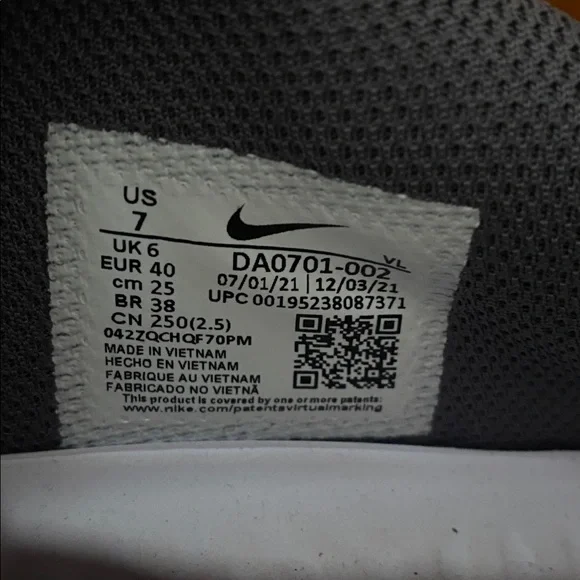 Nike React Vapor Ultrafly Elite 4 baseball cleat light smoke grey 7 DA0701-002 - Picture 11 of 13